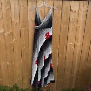 Vintage Surplice/Cowl back dress.